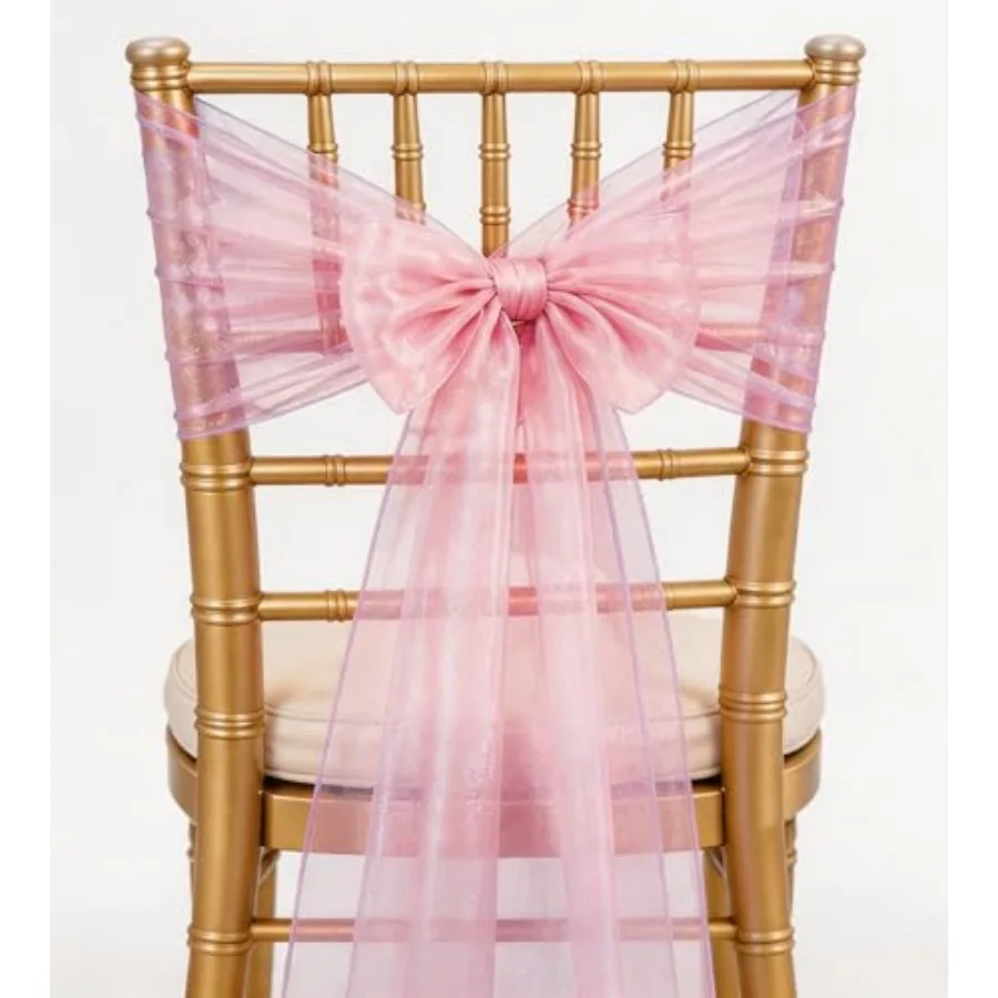 Set of 100 Organza Chair Sashes Bows 7 x 108 Inch Sheer Chair Sash Ties for Wedding Party Birthday Baby Shower Banquet Restaura
Set of 100 Organza Chair Sashes Bows 7 x 108 Inch Sheer Chair Sash Ties for Wedding Party Birthday Baby Shower Banquet Restaura
