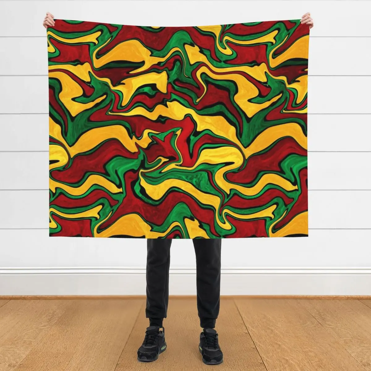 Liquify art with rasta colors, Rastafarian swirl pattern Throw Blanket Plush Luxury Soft Plush Plaid Blankets
Liquify art with rasta colors, Rastafarian swirl pattern Throw Blanket Plush Luxury Soft Plush Plaid Blankets