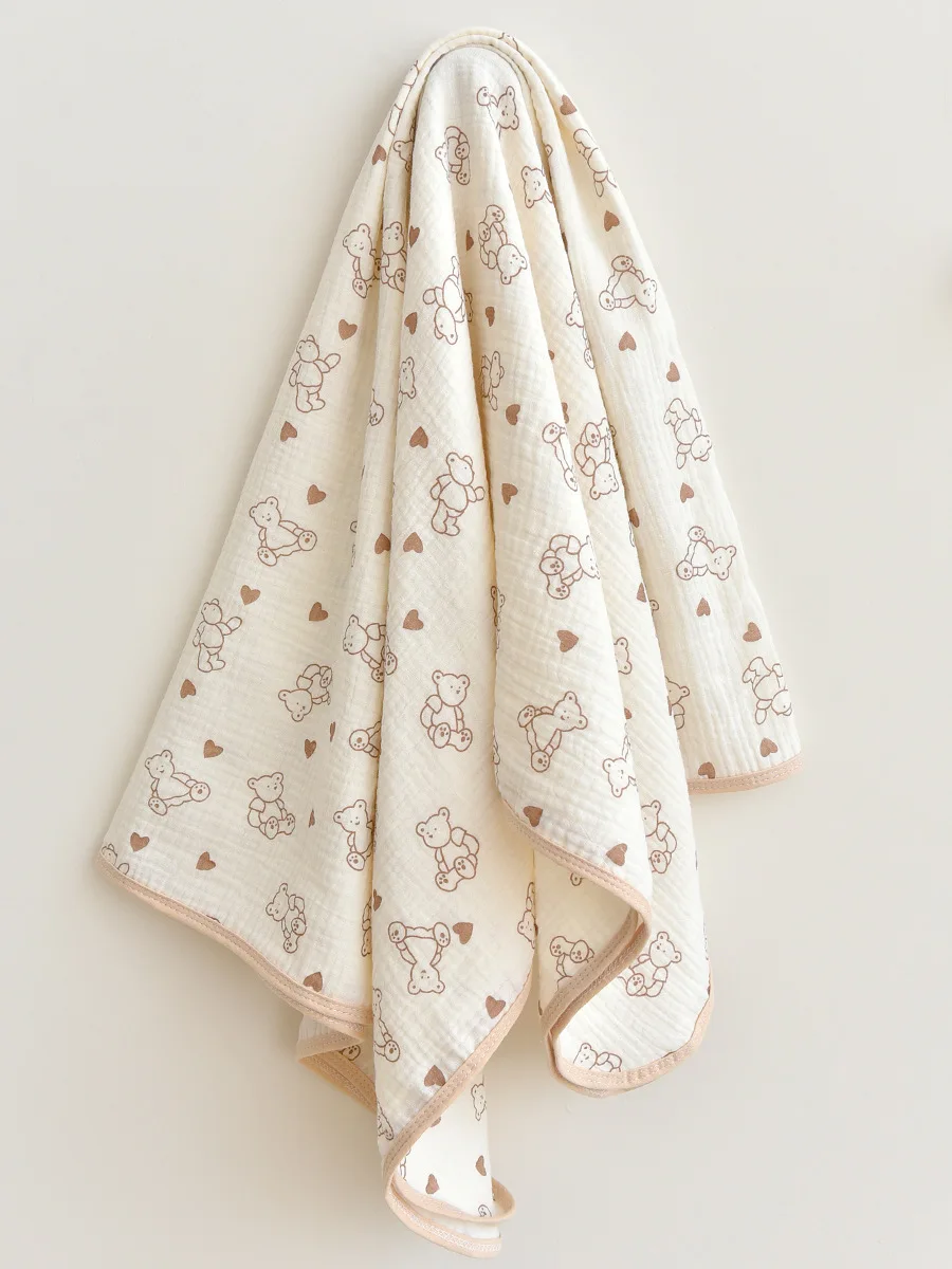 Newborn Baby Pure Cotton Crepe Printed Blanket Children's Gauze Multifunctional Bath Towel Kindergarten Baby Nap Blanket CJ256
Newborn Baby Pure Cotton Crepe Printed Blanket Children's Gauze Multifunctional Bath Towel Kindergarten Baby Nap Blanket CJ256