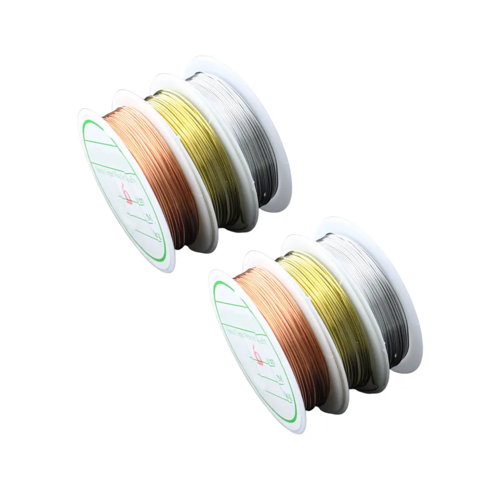 6 Rolls Copper Wire Beading Colored Jewelry Making Supplies Flexible Ductible Floral Arranging Framing
6 Rolls Copper Wire Beading Colored Jewelry Making Supplies Flexible Ductible Floral Arranging Framing