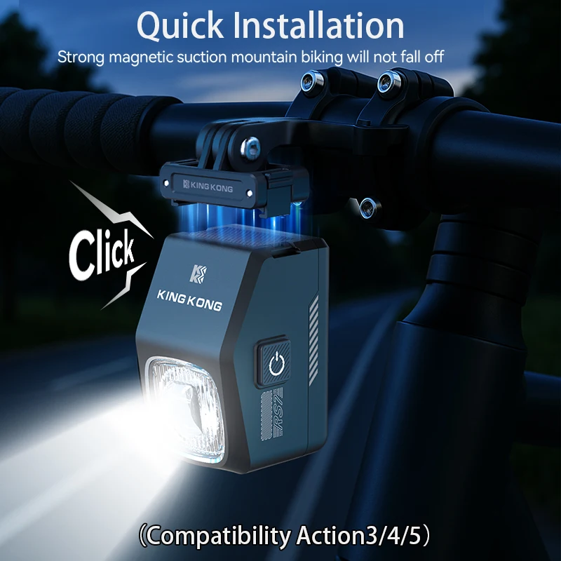 KING KONG RS7 Светодиодный велосипедный фонарь, перезаряжаемый через USB передний велосипедный фонарь, с монтажным кронштейном, литиевая батарея 5000,
KING KONG RS7 Светодиодный велосипедный фонарь, перезаряжаемый через USB передний велосипедный фонарь, с монтажным кронштейном, литиевая батарея 5000,