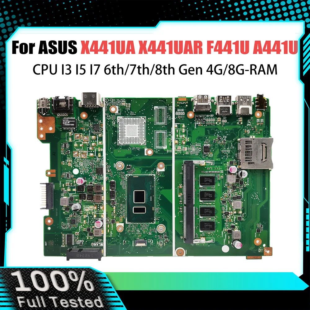 X441UA Notebook Mainboard For ASUS X441UV X441U F441U A441U X441UAR X441UAK Laptop Motherboard I3 I5 I7 CPU RAM-4G/8G
X441UA Notebook Mainboard For ASUS X441UV X441U F441U A441U X441UAR X441UAK Laptop Motherboard I3 I5 I7 CPU RAM-4G/8G