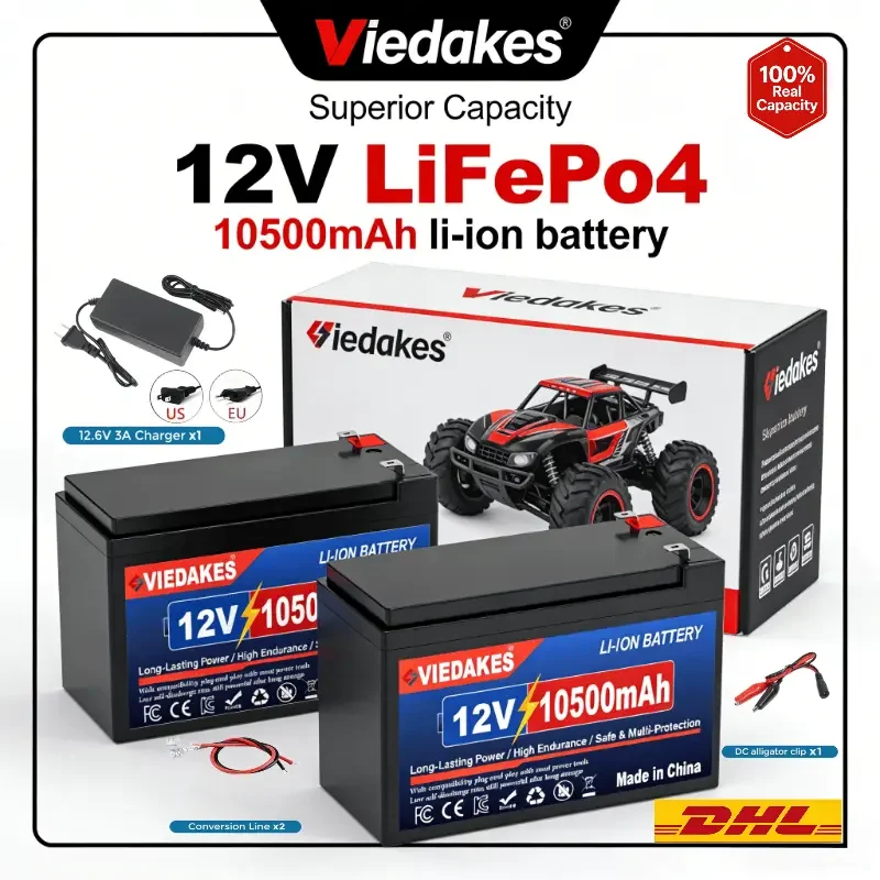 Аккумулятор LiFePO4 12В 10.5Ач с зарядным устройством, широкий спектр применения для домашнего резервного питания и солнечных генераторов ⚡️
Аккумулятор LiFePO4 12В 10.5Ач с зарядным устройством, широкий спектр применения для домашнего резервного питания и солнечных генераторов ⚡️