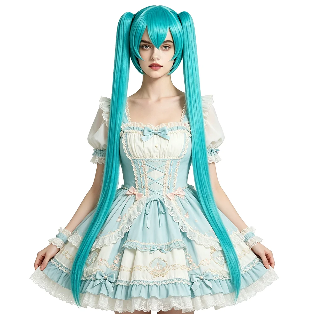 Anime Miku Cosplay Wig 120cm Long Lake Blue Detachable Double Ponytails Heat Resistant Synthetic Wig For Women Halloween Party
Anime Miku Cosplay Wig 120cm Long Lake Blue Detachable Double Ponytails Heat Resistant Synthetic Wig For Women Halloween Party