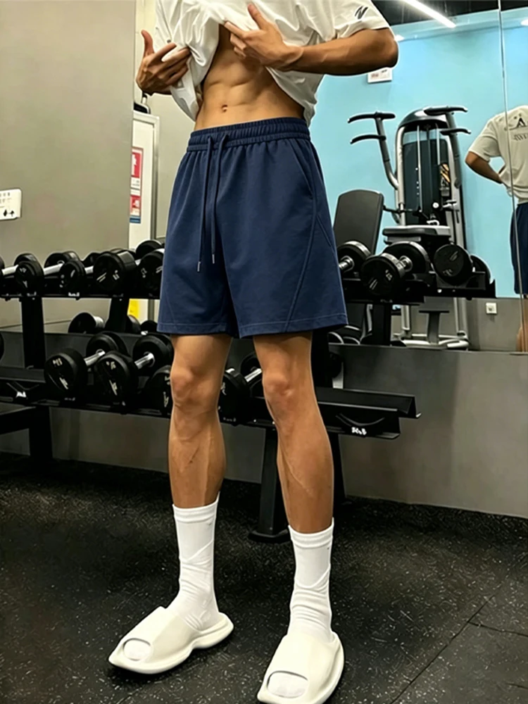 Dark Blue Heavyweight Men's Sport Shorts Summer American High Street Basketball Training Pants Cleanfit Five-Quarter Length
Dark Blue Heavyweight Men's Sport Shorts Summer American High Street Basketball Training Pants Cleanfit Five-Quarter Length