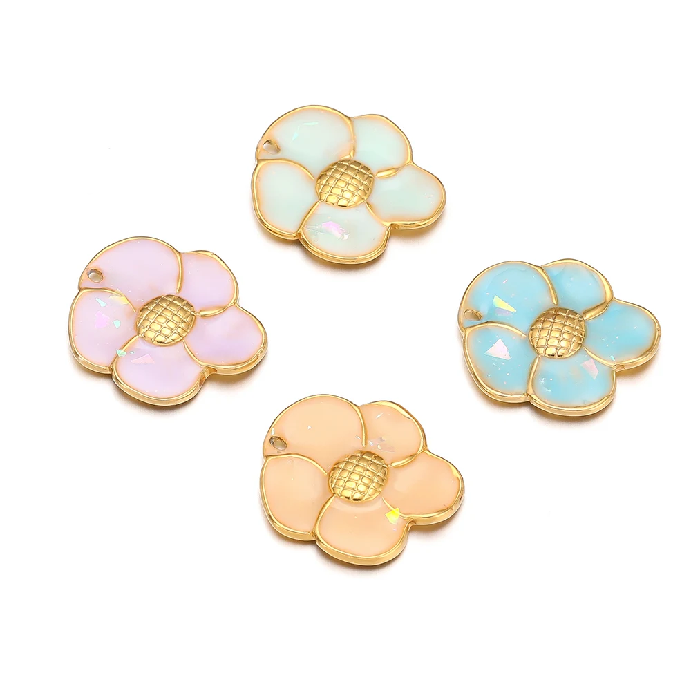5Pcs Stainless Steel Drip Oil Flower Peral Pendants Multicolor Necklace Charms for DIY Exquisite Jewelry Earring Bracelet Making
5Pcs Stainless Steel Drip Oil Flower Peral Pendants Multicolor Necklace Charms for DIY Exquisite Jewelry Earring Bracelet Making