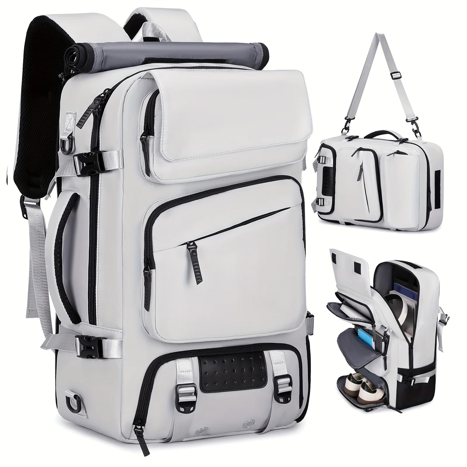 Large Capacity Travel Backpack Suitable for Both Men And Women, Designed for Carry-On Use And Approved by Airlines. It Features a Compartment for Shoes And Can Accommodate a 17.3-Inch Laptop, Making It Ideal for Business, Work, Gym
Large Capacity Travel Backpack Suitable for Both Men And Women, Designed for Carry-On Use And Approved by Airlines. It Features a Compartment for Shoes And Can Accommodate a 17.3-Inch Laptop, Making It Ideal for Business, Work, Gym