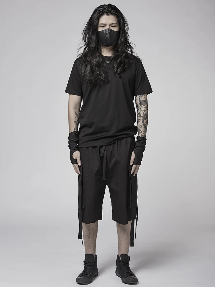 hand-designed T-shirt Dark Style Personality men's Summer Simple Short Sleeve Slim Wear
hand-designed T-shirt Dark Style Personality men's Summer Simple Short Sleeve Slim Wear