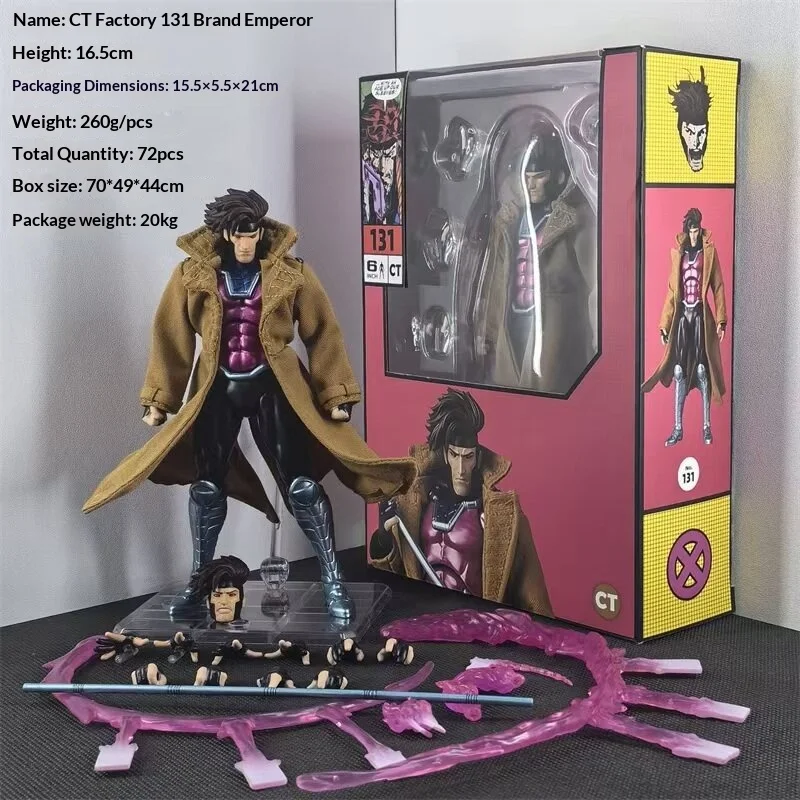 Mafex 131 Gambit Articulated Action Figure Anime X Men Collectible Model Statue Desktop Display Decoration For Adult Collectors
Mafex 131 Gambit Articulated Action Figure Anime X Men Collectible Model Statue Desktop Display Decoration For Adult Collectors