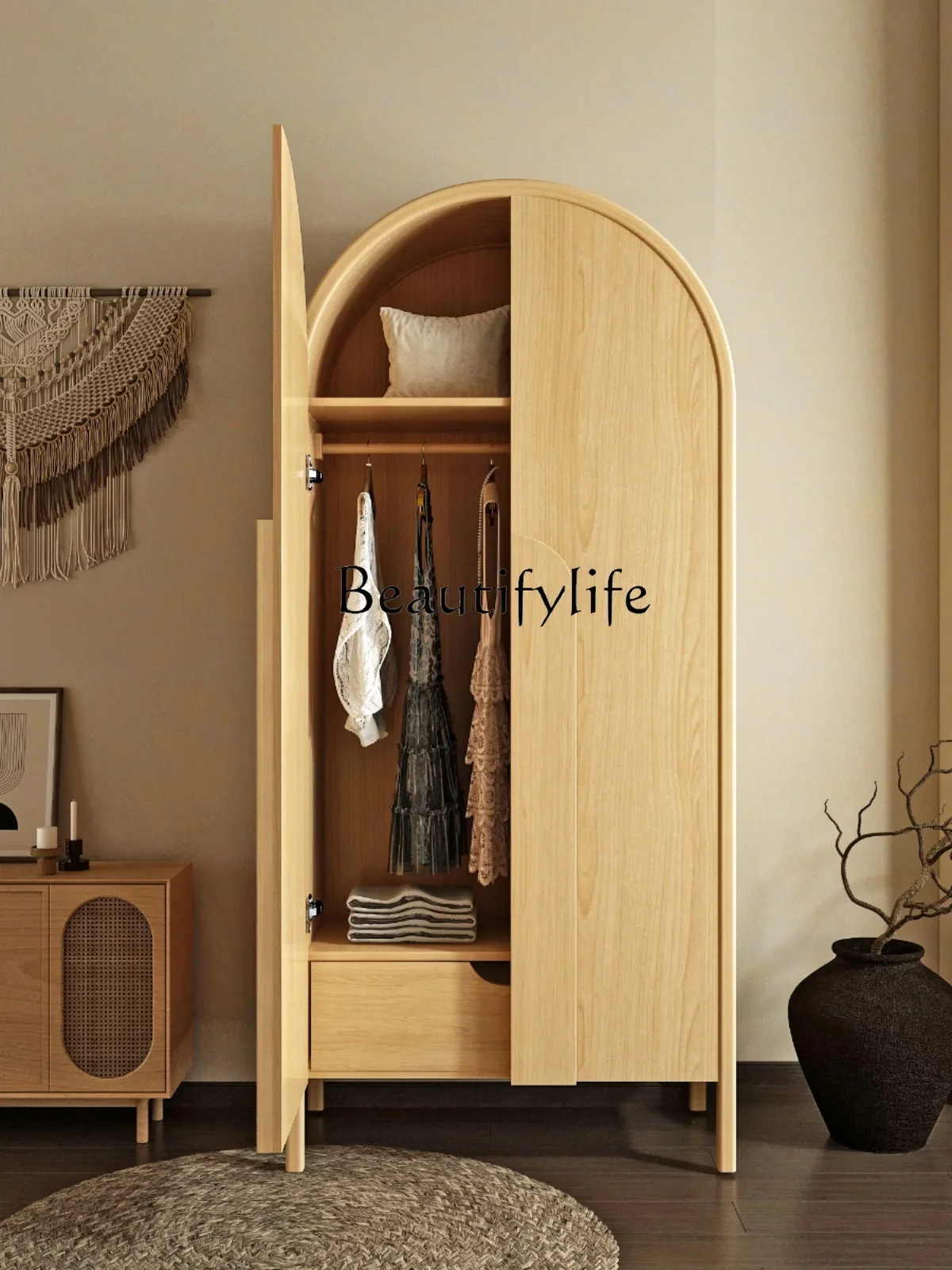 S French Style Solid Wood Wardrobe Storage Misty Style Log Retro Designer Art Home Bedroom Wardrobe
S French Style Solid Wood Wardrobe Storage Misty Style Log Retro Designer Art Home Bedroom Wardrobe