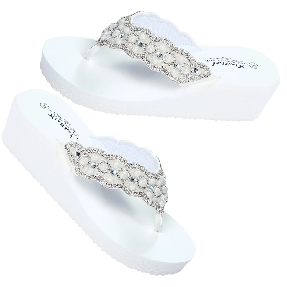 Pearl Sandals Flops Women's Slippers Non-slip Shoes Flip-flops Outdoor Summer
Pearl Sandals Flops Women's Slippers Non-slip Shoes Flip-flops Outdoor Summer