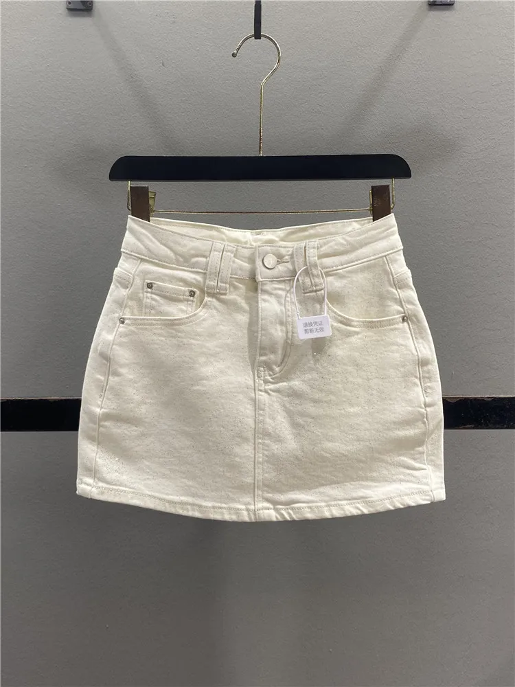 Slim Fit High Waist Denim Skirt Women's Spring Summer New Style American Hot Girl Shiny Sequin Short Skirt Casual Cotton...
Slim Fit High Waist Denim Skirt Women's Spring Summer New Style American Hot Girl Shiny Sequin Short Skirt Casual Cotton...