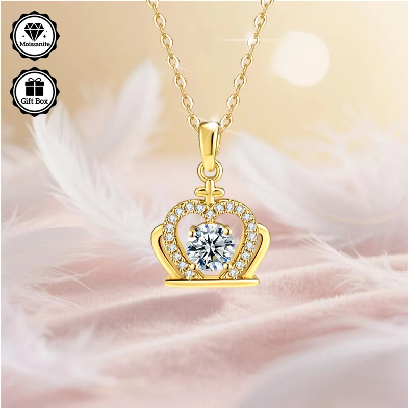 Женское колье с муассанитом 1 карат, украшения для женщин, гипоаллергенное колье, позолота, рождественский подарок
Женское колье с муассанитом 1 карат, украшения для женщин, гипоаллергенное колье, позолота, рождественский подарок