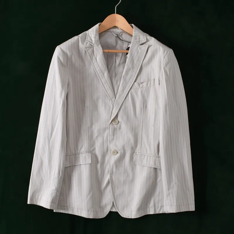 Мужской хлопковый костюм на одной пуговице, осень-зима, модный повседневный деловой костюм Long Sve, однотонный, с плоским воротником-стойкой
Мужской хлопковый костюм на одной пуговице, осень-зима, модный повседневный деловой костюм Long Sve, однотонный, с плоским воротником-стойкой