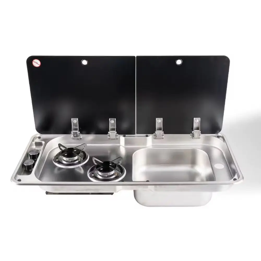 304 Stainless Steel RV Sink With Double Burner Gas Stove Glass Lid Camper Caravan Boat Kitchen Combo RV stove caravan stove sink
304 Stainless Steel RV Sink With Double Burner Gas Stove Glass Lid Camper Caravan Boat Kitchen Combo RV stove caravan stove sink