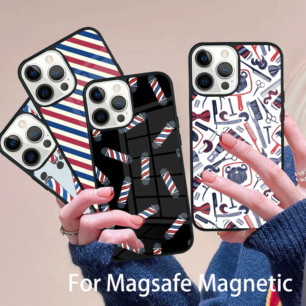 Barber Stripes Scissors Phone Case Magesafe Magnetic Wireless Charge Cover For IPhone 16 11 12 13 14 15 Pro Max Plus Mini
Barber Stripes Scissors Phone Case Magesafe Magnetic Wireless Charge Cover For IPhone 16 11 12 13 14 15 Pro Max Plus Mini