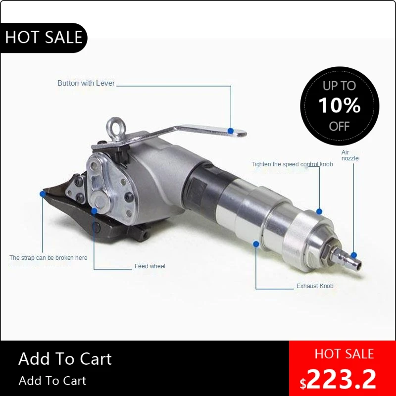 08170 Useful 32mm Pneumatic Steel Strapping Tools Tensioner for Strapping Width 32 Mm Thickness 0.6 to 1.2 Mm Pack
08170 Useful 32mm Pneumatic Steel Strapping Tools Tensioner for Strapping Width 32 Mm Thickness 0.6 to 1.2 Mm Pack