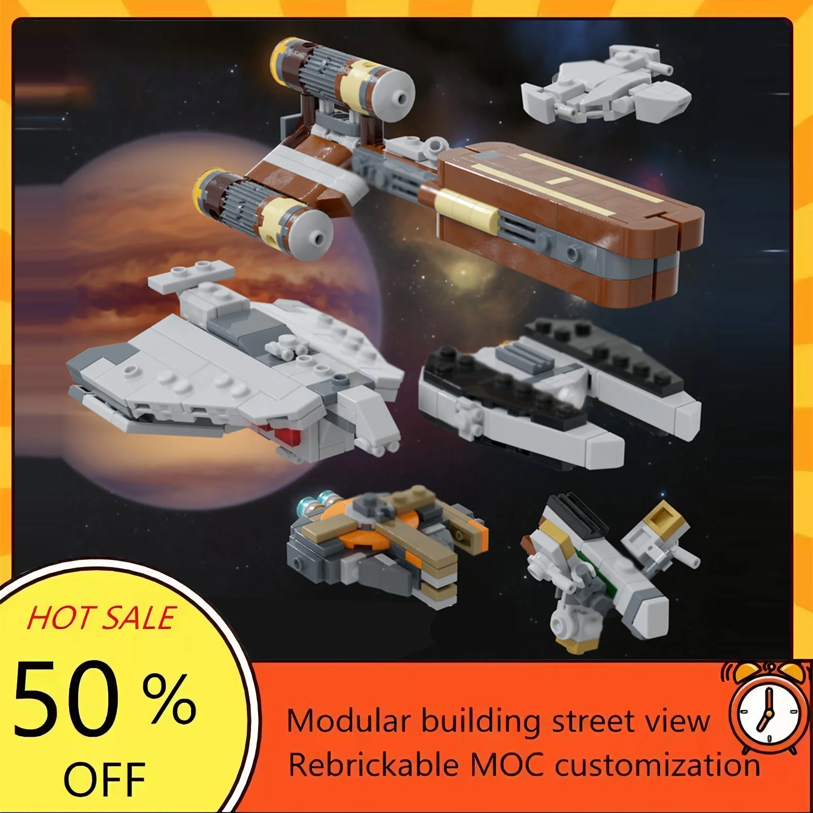 472PCS Popular Space War Movie Model MOC Building Bricks Spaceship Modular Technology Gifts Holiday Assemble Children Toy Suit
472PCS Popular Space War Movie Model MOC Building Bricks Spaceship Modular Technology Gifts Holiday Assemble Children Toy Suit
