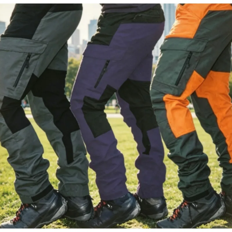 Men‘s Multi Pocket Cargo Pants Color Block Slim Fit Work Trousers for Warehouse Quick Dry & Wrinkle Resistant Ideal for Job
Men‘s Multi Pocket Cargo Pants Color Block Slim Fit Work Trousers for Warehouse Quick Dry & Wrinkle Resistant Ideal for Job