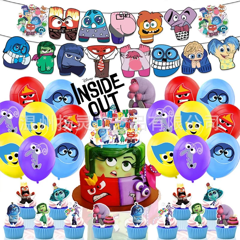 Disney Inside Out 2 Birthday Party Decoration Balloon Banner Cake Topper Invitation Cards Hanging Swirls Baby Shower Supplies 
Disney Inside Out 2 Birthday Party Decoration Balloon Banner Cake Topper Invitation Cards Hanging Swirls Baby Shower Supplies