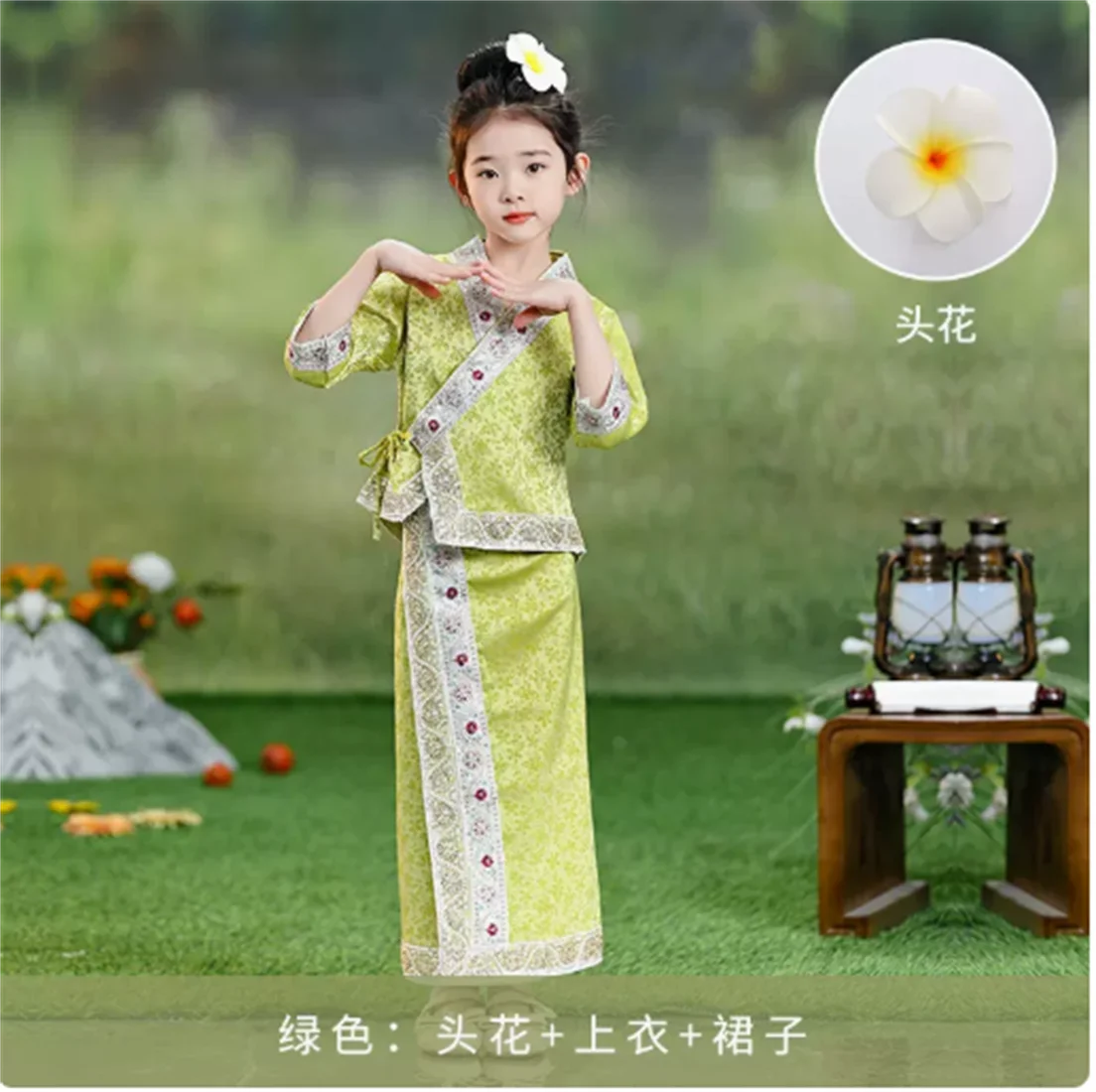 Xishuangbanna фестиваль брызг воды Dai Этническая одежда детская одежда Dai Женская юбка средней длины комплект танцевальная одежда
Xishuangbanna фестиваль брызг воды Dai Этническая одежда детская одежда Dai Женская юбка средней длины комплект танцевальная одежда