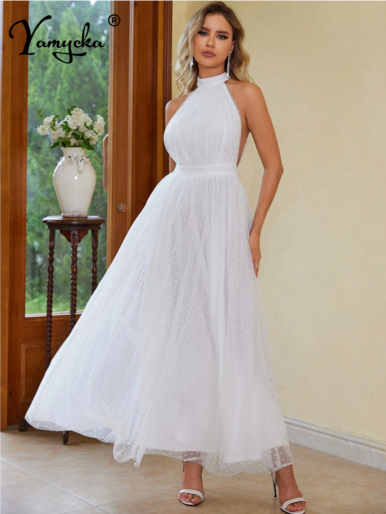 Sexy see through white maxi summer dress women luxury birthday mesh wedding party dress elegant long evening dresses vestidos
Sexy see through white maxi summer dress women luxury birthday mesh wedding party dress elegant long evening dresses vestidos