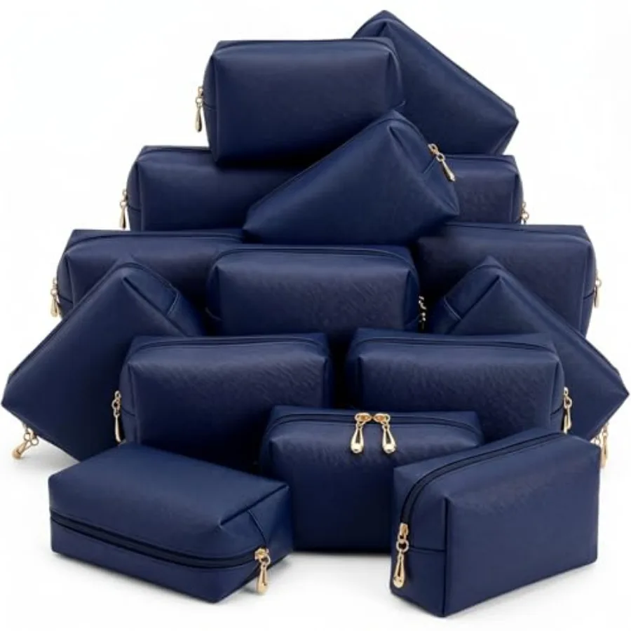 Aesthetic Makeup Bags PU Leather Cosmetic Pouches Waterproof Plain Toiletry Bags Makeup Pouches Bulk for Women Party Gift Trave
Aesthetic Makeup Bags PU Leather Cosmetic Pouches Waterproof Plain Toiletry Bags Makeup Pouches Bulk for Women Party Gift Trave