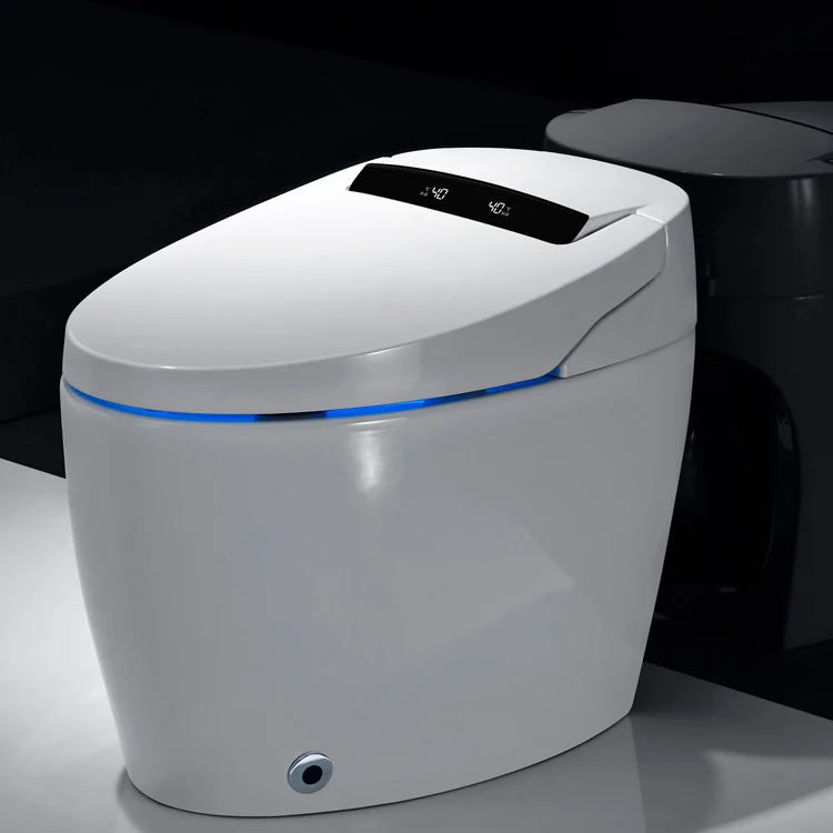 Умный унитаз-моноблок для отелей и дома, удлиненный, белый, с интеллектуальным P-образным сифоном
Умный унитаз-моноблок для отелей и дома, удлиненный, белый, с интеллектуальным P-образным сифоном