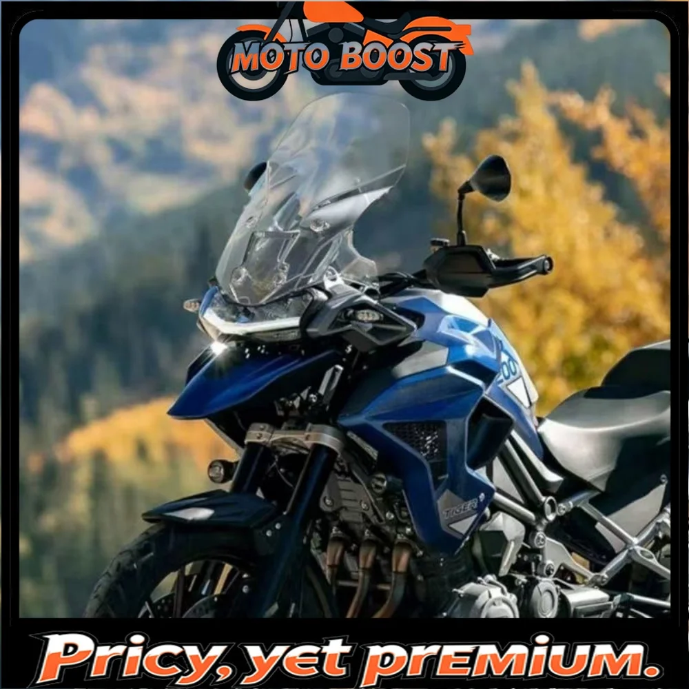 Motorcycle modification accessories for raising and widening the front windshield and rain shield, suitable for Tiger 1200GT
Motorcycle modification accessories for raising and widening the front windshield and rain shield, suitable for Tiger 1200GT