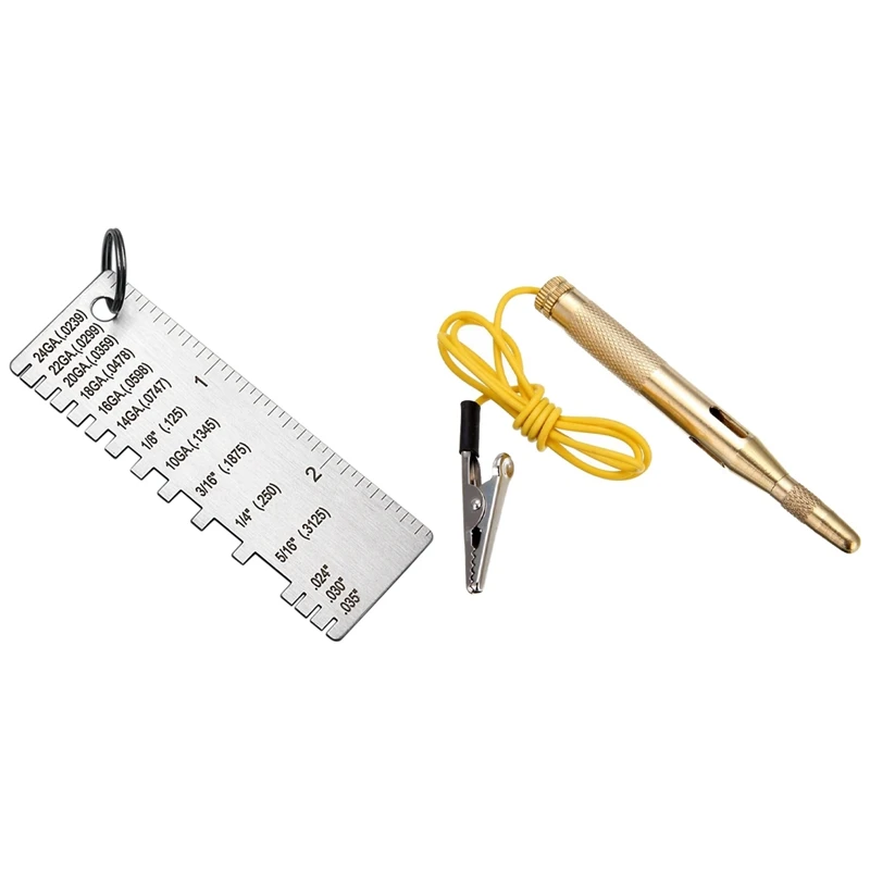 1 Set Car Light Tester Automotive Electrical Tester Test & 1 Pcs Sheet Thickness Gauge Welding Gage Tools
1 Set Car Light Tester Automotive Electrical Tester Test & 1 Pcs Sheet Thickness Gauge Welding Gage Tools