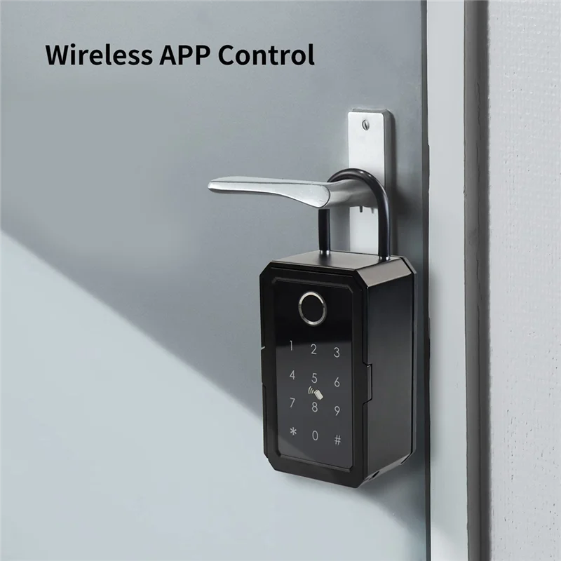 L72A-Smart Key Lock Box Wi-Fi Fechadura Eletronica Водонепроницаемый настенный дверной замок с отпечатками пальцев Безопасный сейф
L72A-Smart Key Lock Box Wi-Fi Fechadura Eletronica Водонепроницаемый настенный дверной замок с отпечатками пальцев Безопасный сейф
