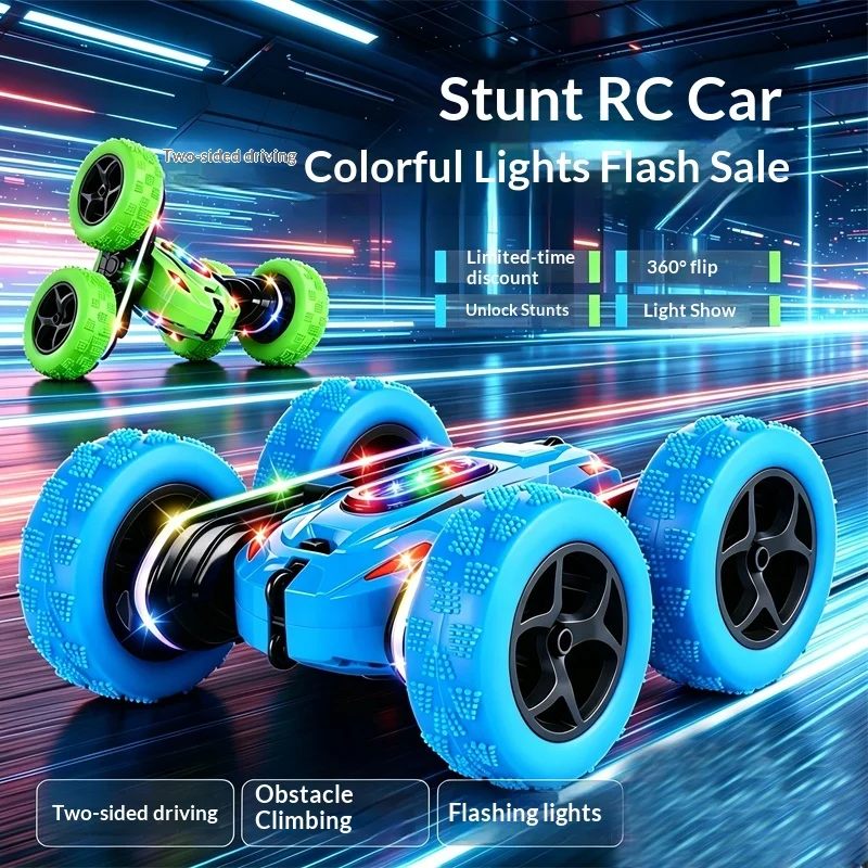 Remote Control Stunt Car Double Sided 360 Degree Rotation 24G Wireless Remote Control Toy With Cool Led Lights All Terrain
Remote Control Stunt Car Double Sided 360 Degree Rotation 24G Wireless Remote Control Toy With Cool Led Lights All Terrain