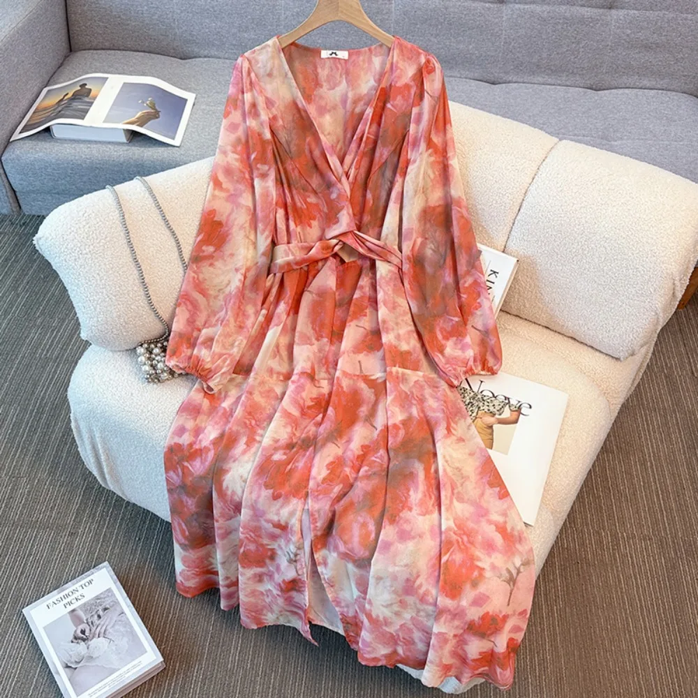 Элегантные винтажные осенние платья с v-образным вырезом и длинными рукавами, вечерняя уличная одежда больших размеров
Элегантные винтажные осенние платья с v-образным вырезом и длинными рукавами, вечерняя уличная одежда больших размеров