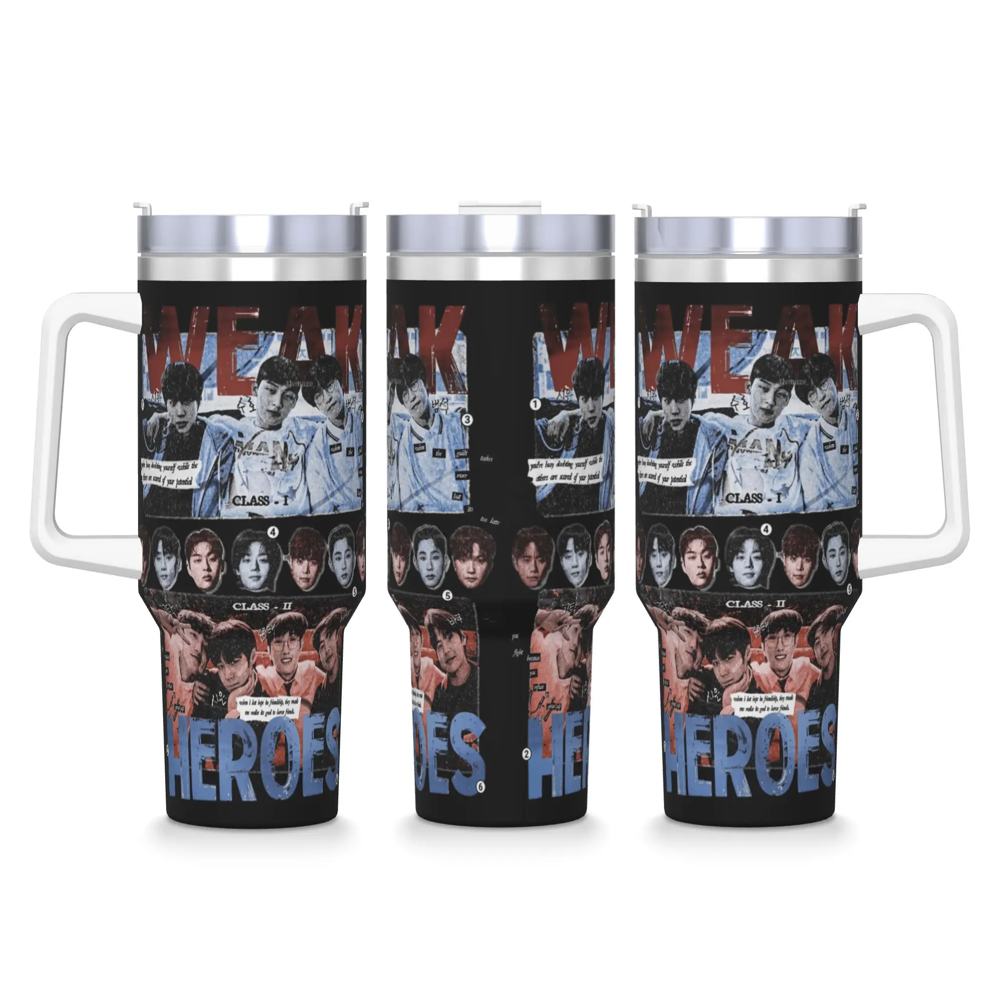 Stainless Steel Tumbler Weak Hero class (4) Car Mugs With Straws Travel Hot Drinks Water Bottle Insulated 40oz Coffee Mug
Stainless Steel Tumbler Weak Hero class (4) Car Mugs With Straws Travel Hot Drinks Water Bottle Insulated 40oz Coffee Mug