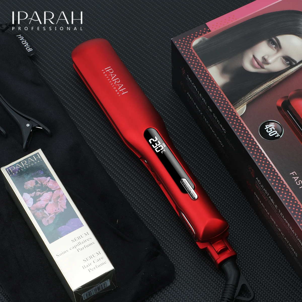 IPARAH P-108 Professional Electric Hair Straightener for Women New LCD Display LED Titanium Coating Plate Home Hotel Use
IPARAH P-108 Professional Electric Hair Straightener for Women New LCD Display LED Titanium Coating Plate Home Hotel Use