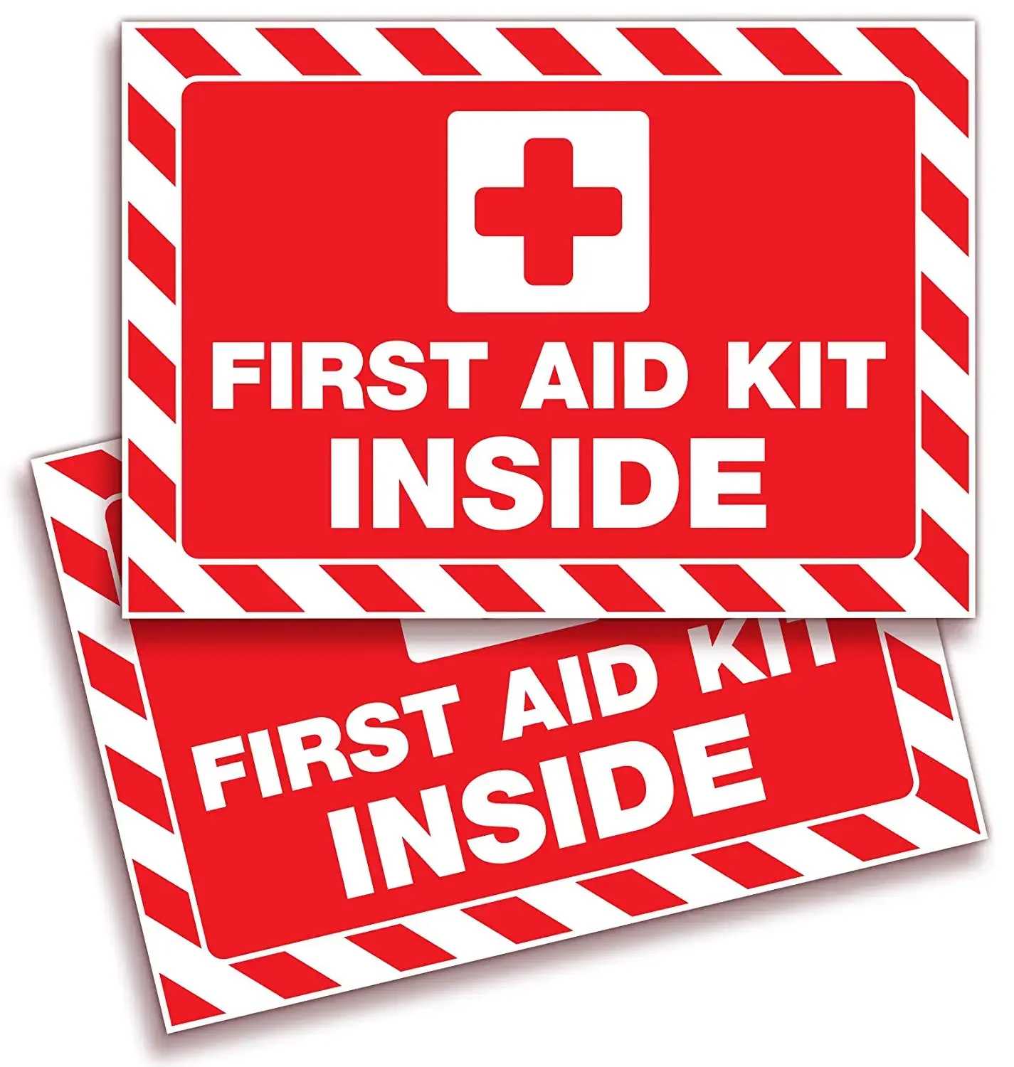 For First Aid Kit Inside Signs Stickers for Home, Schools & Business 2 Pack Vinyl,d UV, Weather, Scratch, Water and Fade
For First Aid Kit Inside Signs Stickers for Home, Schools & Business 2 Pack Vinyl,d UV, Weather, Scratch, Water and Fade