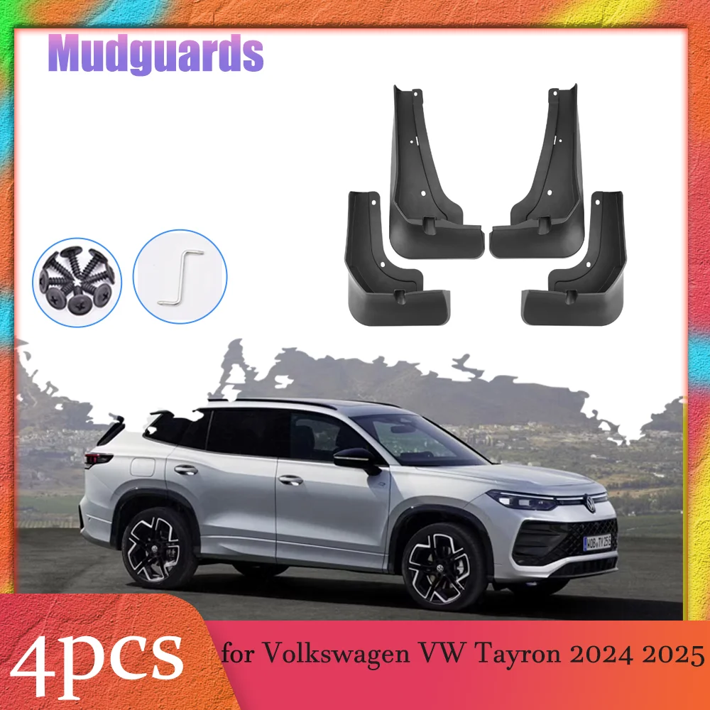 Автомобильные брызговики для Volkswagen VW Tayron Tiguan 2024 2025, брызговики, брызговики, аксессуары для передних и задних крыльев
Автомобильные брызговики для Volkswagen VW Tayron Tiguan 2024 2025, брызговики, брызговики, аксессуары для передних и задних крыльев