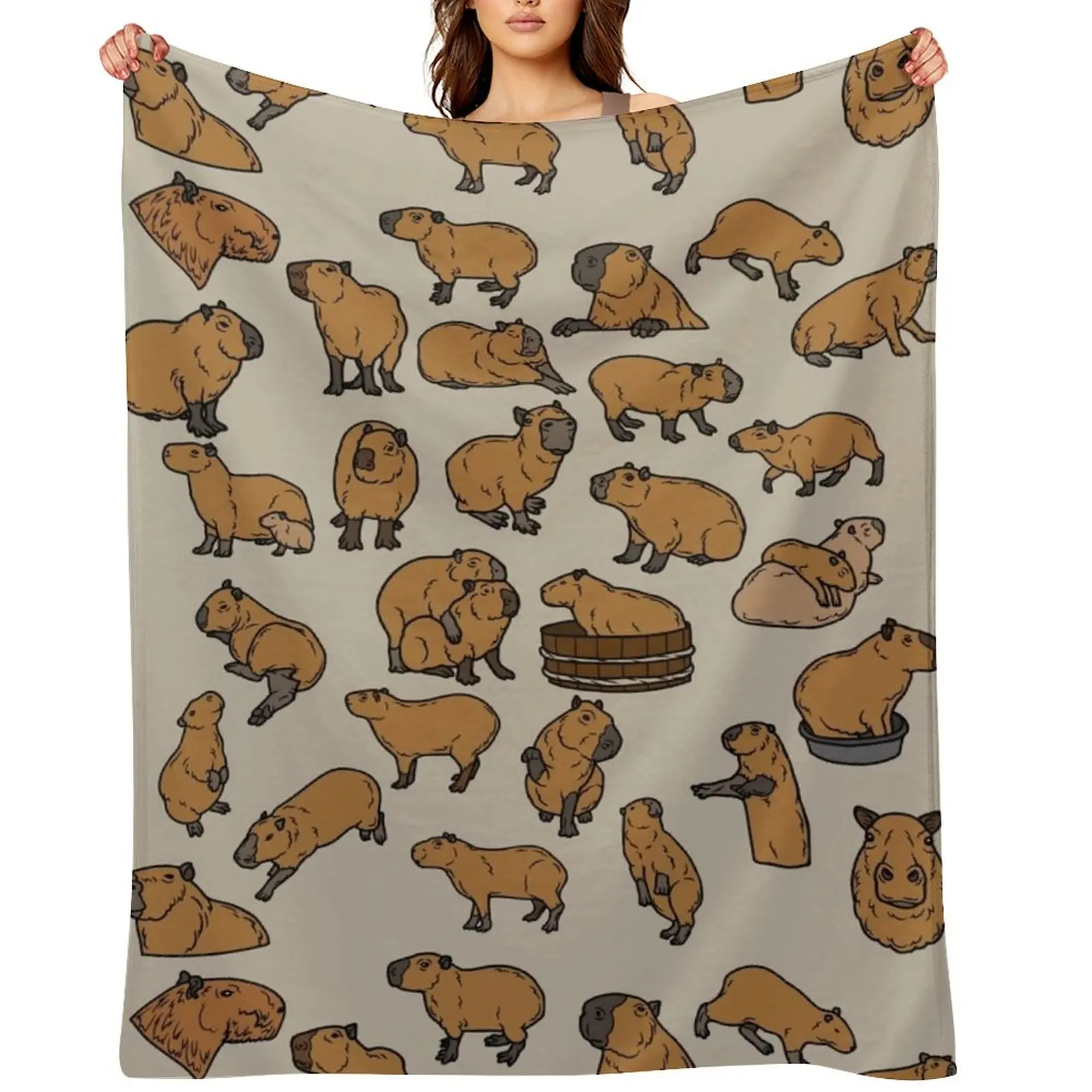 Never Enough Capybaras Throw Blanket Luxury Brand Comforter warm for winter Travel Blankets
Never Enough Capybaras Throw Blanket Luxury Brand Comforter warm for winter Travel Blankets