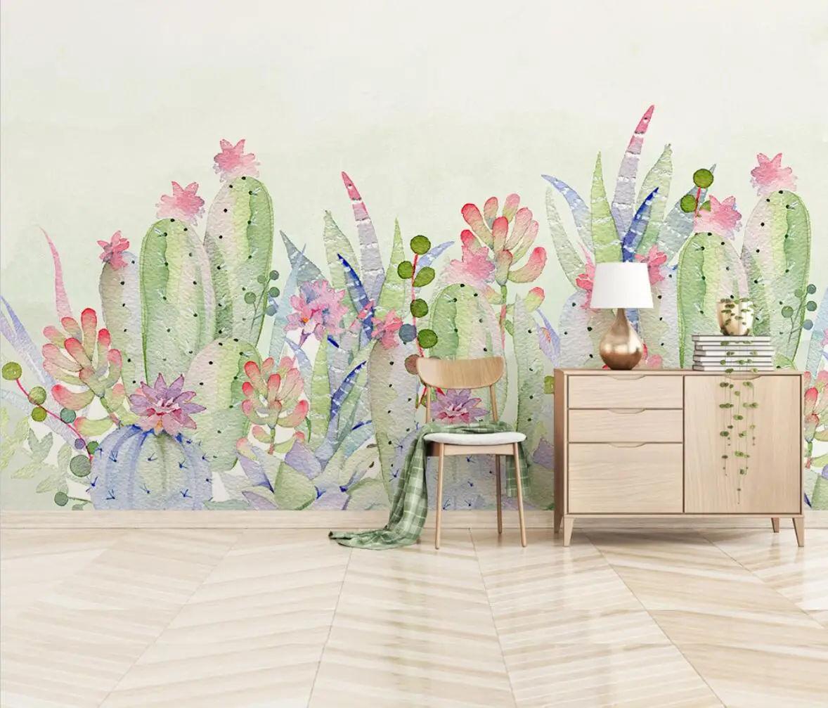 papel de parede Custom wallpaper mural simple hand-painted American pastoral cactus living room TV background wall
papel de parede Custom wallpaper mural simple hand-painted American pastoral cactus living room TV background wall