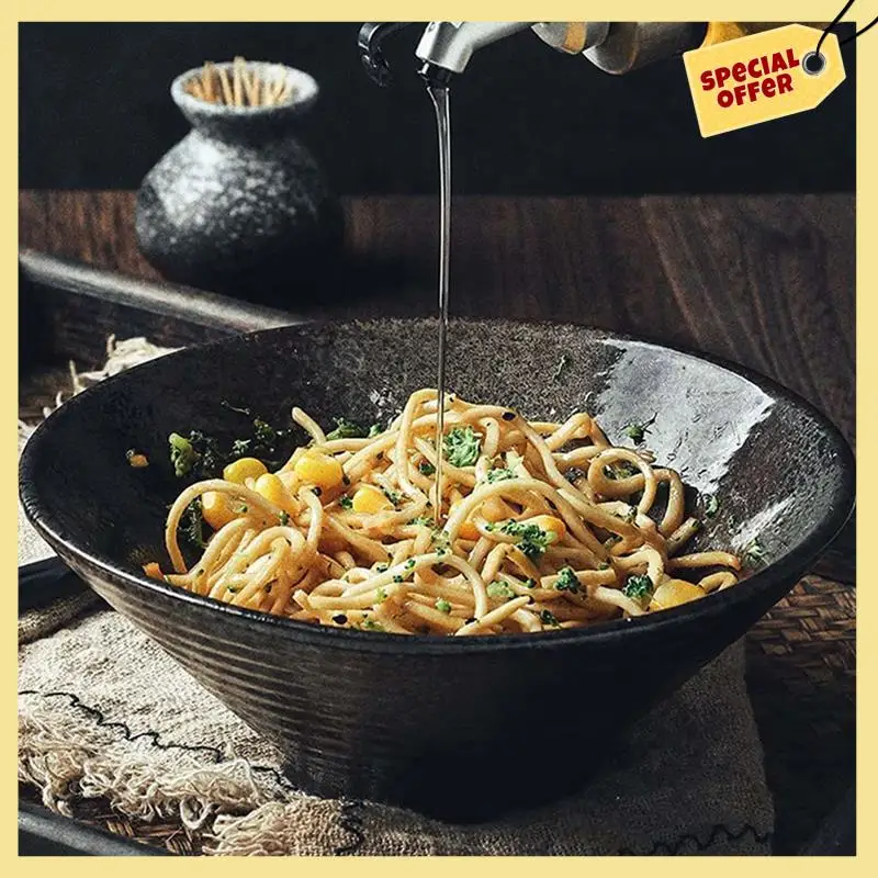 -BABQ 2X Japanese Ramen Soup Bowl With Matching Spoon And Chopsticks, Suitable For Udon, Soba, Large Size
-BABQ 2X Japanese Ramen Soup Bowl With Matching Spoon And Chopsticks, Suitable For Udon, Soba, Large Size