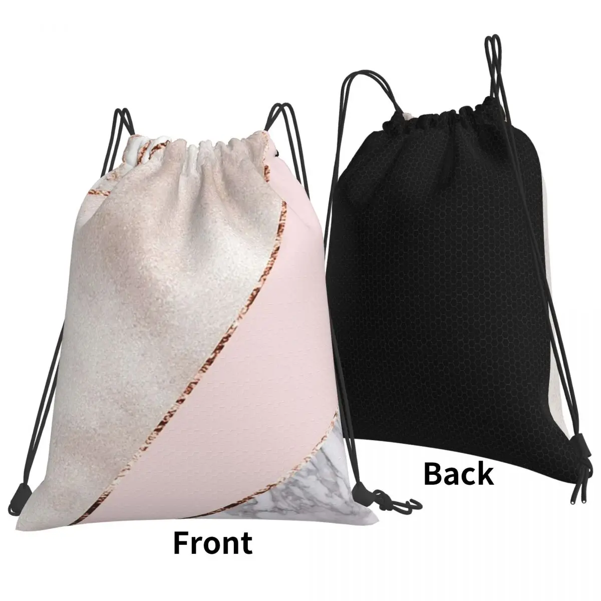 Spliced Mixed Rose Gold Marbl Backpacks Fashion Portable Drawstring Bags Sports Bag Book Bags For Travel Students
Spliced Mixed Rose Gold Marbl Backpacks Fashion Portable Drawstring Bags Sports Bag Book Bags For Travel Students