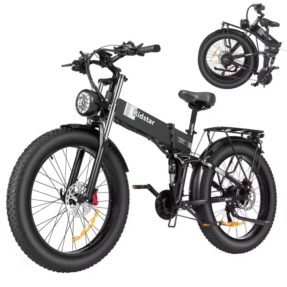 Electric Bike 1500W Motor 48V20AH Removable Battery 26 4Gat Pneumatic Folding Ebike Mountain 21 Speeds Electric Bike
Electric Bike 1500W Motor 48V20AH Removable Battery 26 4Gat Pneumatic Folding Ebike Mountain 21 Speeds Electric Bike