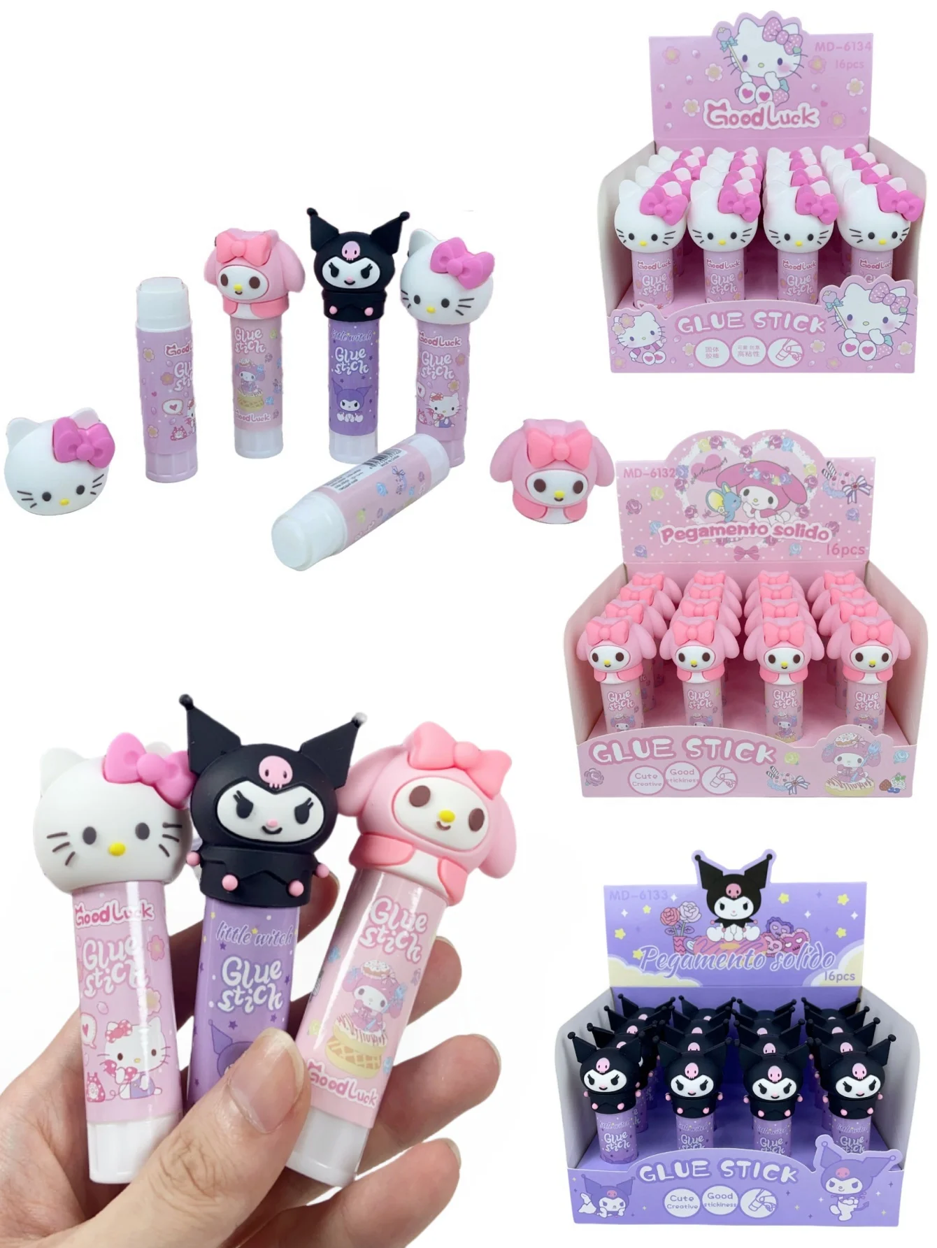 1pc HelloKittys My Melody Kuromi Solid Glue Cute Diy Crafting Rotating Model Making Supplies For Teens & Adults
1pc HelloKittys My Melody Kuromi Solid Glue Cute Diy Crafting Rotating Model Making Supplies For Teens & Adults