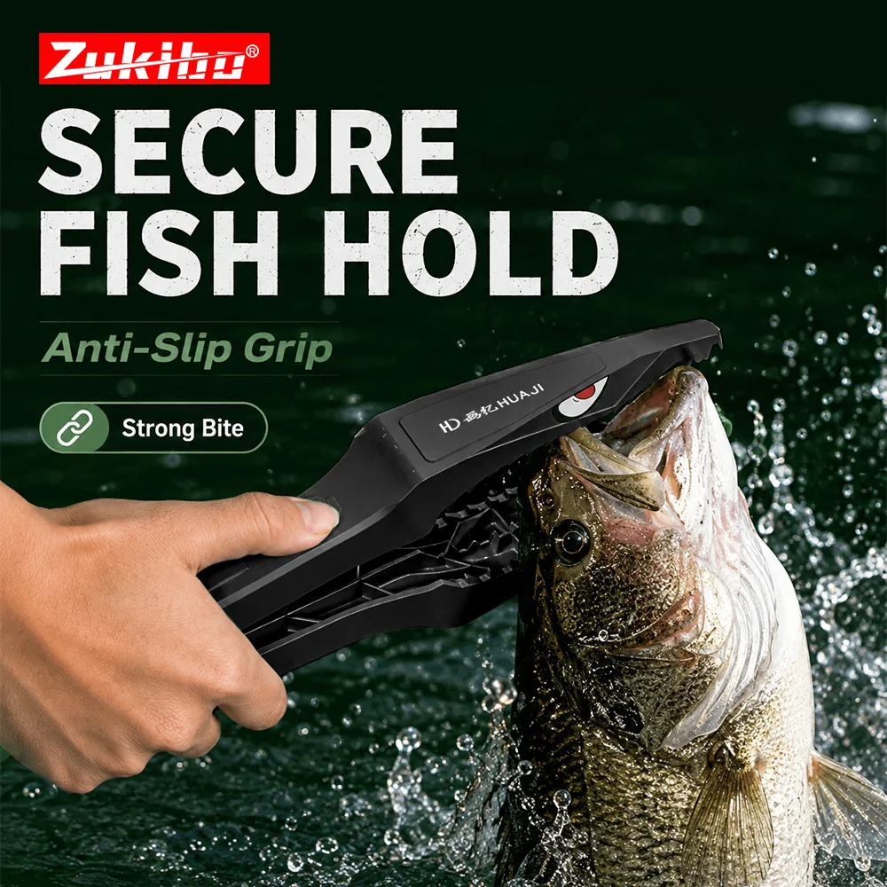 ZUKIBO Portable Fish Lip Gripper Nylon Fiberglass Fish Grabber Non Slip Black Fishing Clamp Fish Control Tool Tackle
ZUKIBO Portable Fish Lip Gripper Nylon Fiberglass Fish Grabber Non Slip Black Fishing Clamp Fish Control Tool Tackle