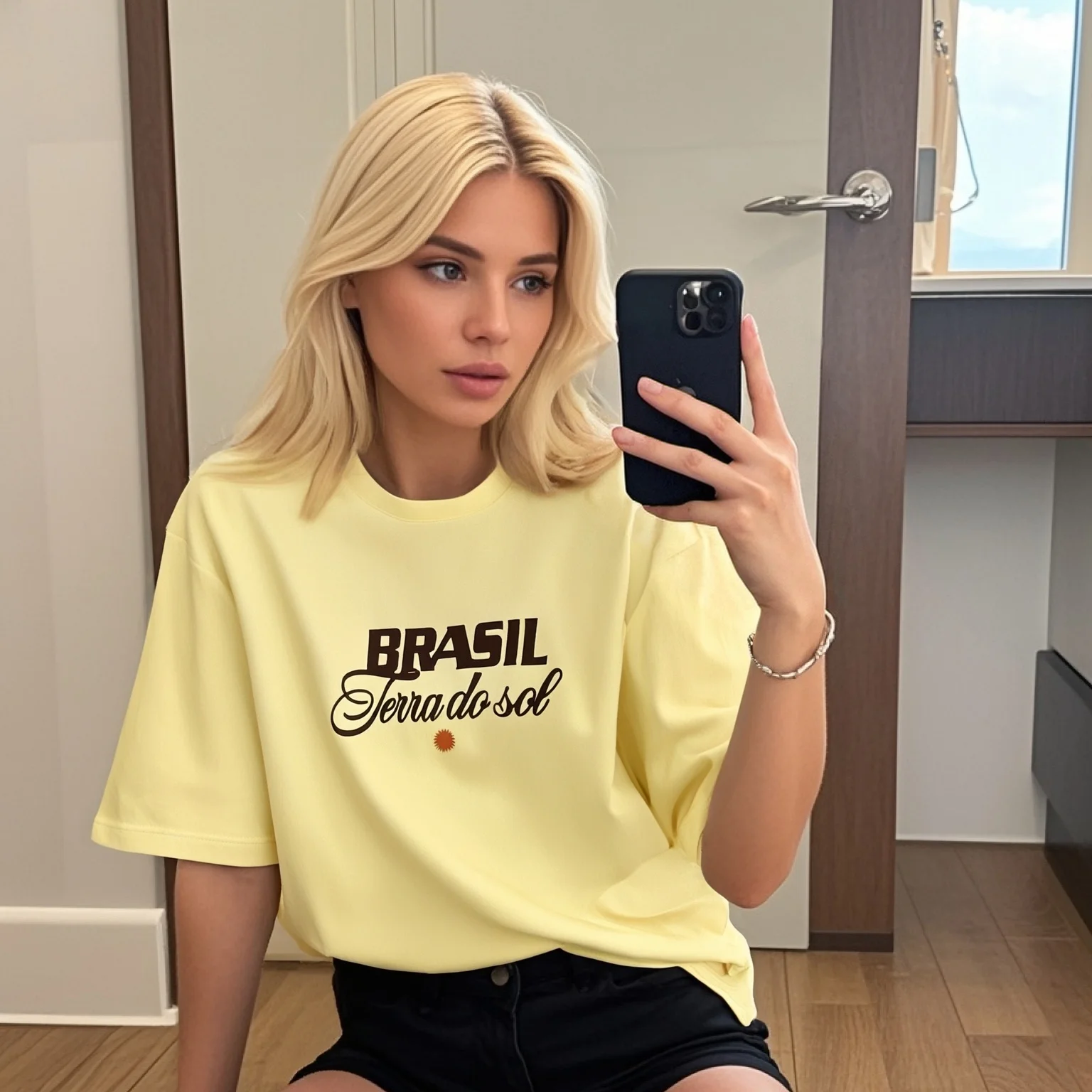 2025 New Ladies T - shirt with "BRASIL Serra do sol" Print Crew Neck Short Sleeves for Casual Comfort
2025 New Ladies T - shirt with "BRASIL Serra do sol" Print Crew Neck Short Sleeves for Casual Comfort