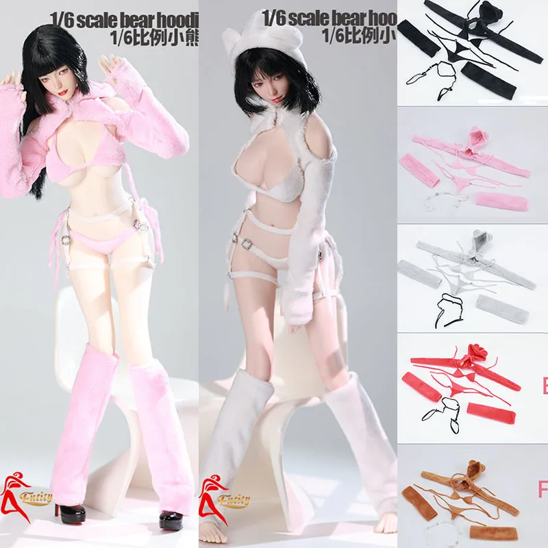 ACG-56 1/6 Scale Female Plush Bear Hoodie Bikini Set Underwear Clothes Model Fit 12'' Soldier Action Figure Body Dolls
ACG-56 1/6 Scale Female Plush Bear Hoodie Bikini Set Underwear Clothes Model Fit 12'' Soldier Action Figure Body Dolls