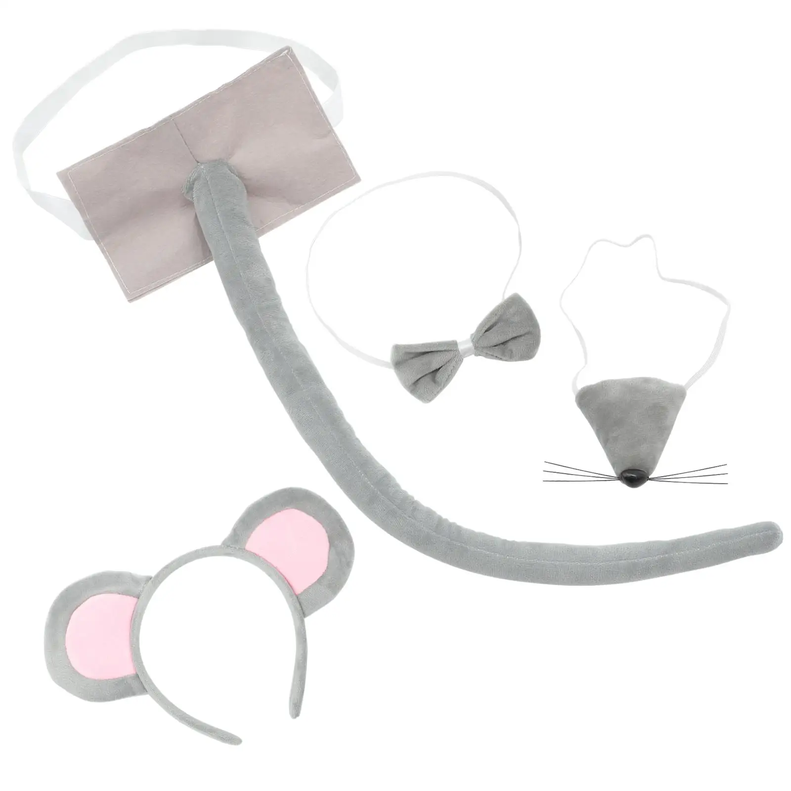 1PCS Mouse Set Soft Gray 55cm Tail Halloween Mouse Costume Set Cosplay Supplies Party Headb Ears Animal Accessories
1PCS Mouse Set Soft Gray 55cm Tail Halloween Mouse Costume Set Cosplay Supplies Party Headb Ears Animal Accessories