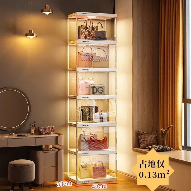Bag Storage Box Acrylic Thick Transparent Luxury Bedroom Home Magnetic Suction Dustproof Storage Cabinet Display Box
Bag Storage Box Acrylic Thick Transparent Luxury Bedroom Home Magnetic Suction Dustproof Storage Cabinet Display Box