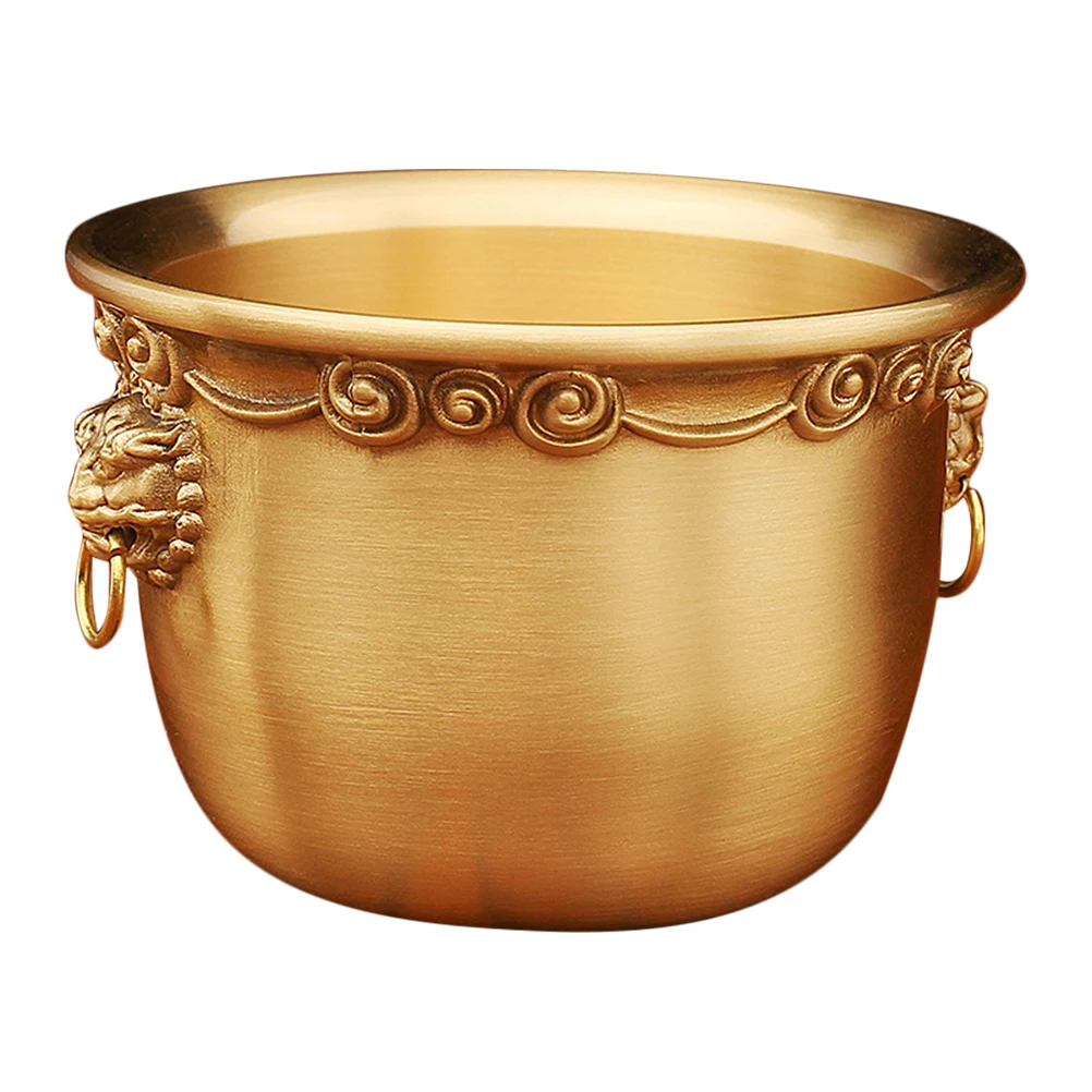 Copper Lion Head Treasure Basin Pure Copper Bowl Feng Shui Decor Living Room Office Small Bowls Prosperity Symbol
Copper Lion Head Treasure Basin Pure Copper Bowl Feng Shui Decor Living Room Office Small Bowls Prosperity Symbol