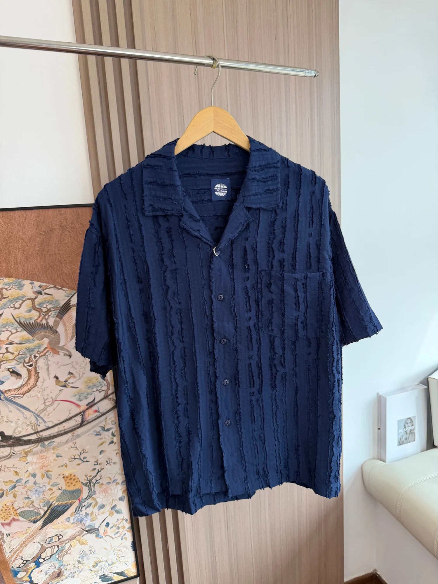 Chic Cuban Collar Stripe Short Sleeve Men's Shirt Casual Style Loose Fit Button up Shirt Dapper Handsome Fashion Summer Shirt
Chic Cuban Collar Stripe Short Sleeve Men's Shirt Casual Style Loose Fit Button up Shirt Dapper Handsome Fashion Summer Shirt